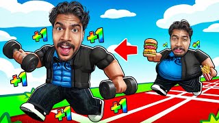 I Went From FAT TO MUSCULAR in Roblox 💪!!