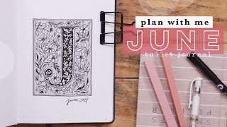 June 2024 Plan With Me | Black & White Fairytale Florals