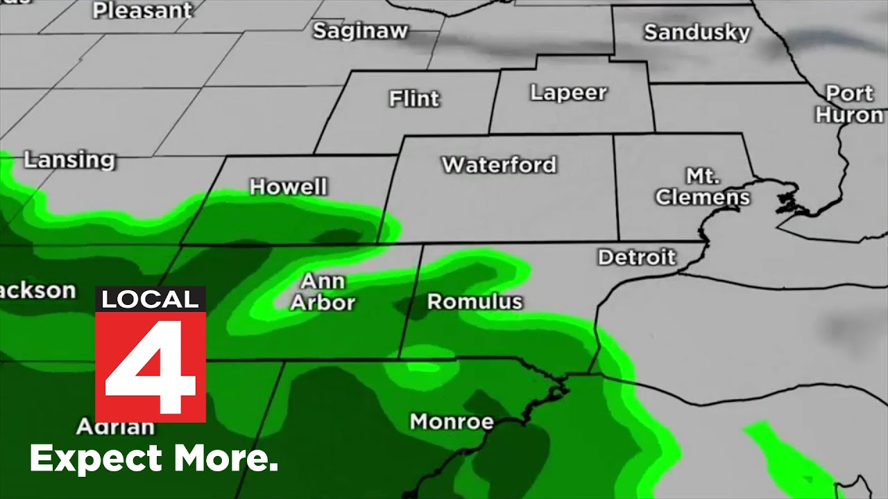 Tracking rain showers amid warmer week in Metro Detroit - YouTube