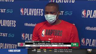 Serge Ibaka Postgame Interview - Game 4 | Raptors vs Celtics | September 5, 2020 NBA Playoffs