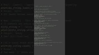 string methods basics #python #showcase