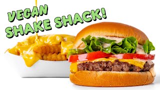 Making the BEST VEGAN SMASHBURGER & CHEESE FRIES like SHAKE SHACK!