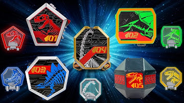 CaptainDino All Geo Mecha Tyranno Ptera Steago Brachio Raptor Solid Warrior Transformation