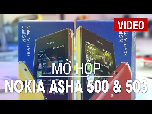 Khui hộp Nokia Asha 500 và 503 chính hãng tại Huymobile