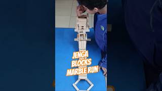 2 Marble Run made using Jenga Blocks #shorts #trending #marble #jenga #marblerun #gameplay #blocks