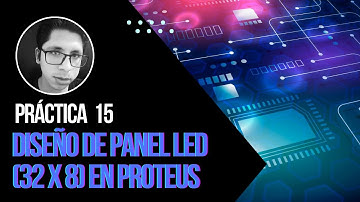 (P15) Control de Matriz Led 8x32 para visualizar mensajes en Proteus