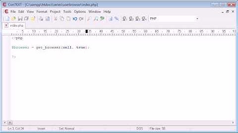 Beginner PHP Tutorial - 67 - Detecting a Visitors Browser Part 1