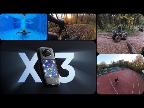 Экшн-камера Insta 360 X3. Как снимает? Тестим по бездорожью, под водой, на велосипеде...