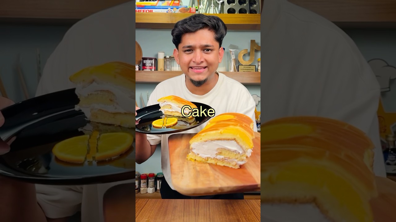 Апельсиновый рулет, который вы можете легко приготовить дома!!