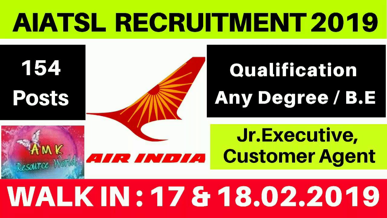 AIATSL Recruitment 2019