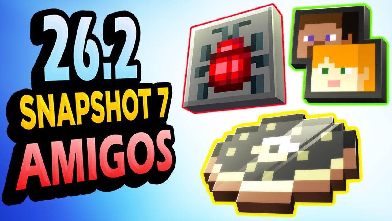 ✅ LISTA de AMIGOS, Disco BOUNCE 👉 26.2 Snapshot 7 Minecraft