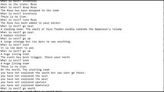 Adventure text Game in C
