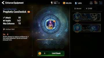 Epic 7: Limit Breaking Artifacts