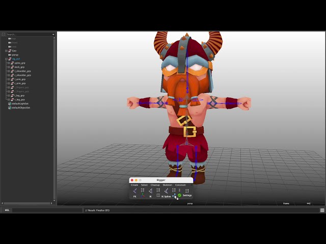 Rigging a Character in Maya using Rigger