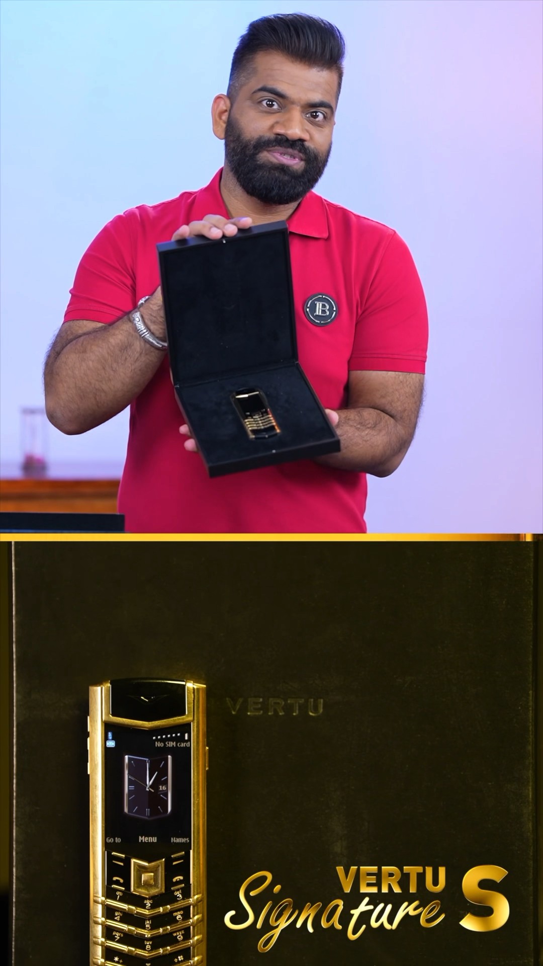 Gold Vertu Signature S Unboxing - ₹60,00,000+ Phone  #TGFamily #Shorts ???