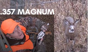 357 vs Deer! Old buck shot with .357 and 30-06. 357 deer hunting screenshot 5