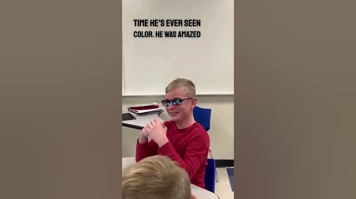 A principal surprised a student with color blind glasses ❤️👏