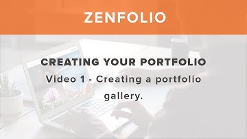 Creating your portfolio on Zenfolio - Video 1 creating a portfolio gallery | Zenfolio Classic