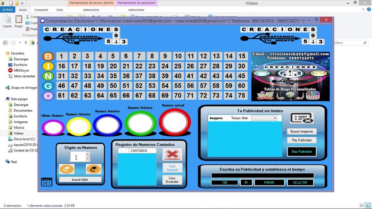 TUBINGO PROGRAMA COMPROBADOR ELECTRONICO 