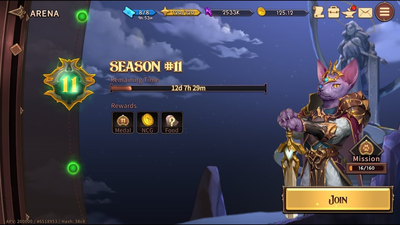 Daily 9Chronicles Arena Guide and Sweeping