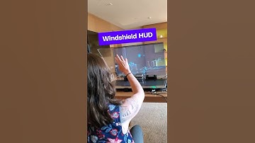 We tried out a prototype for an AR windshield heads-up display. #technology