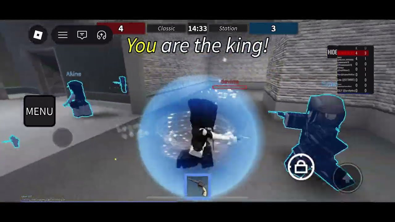 Playing Murder Vs Sheriff On Phone! 💔| Roblox username: vwvyrq 