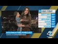 Meteorologist gets adorable ‘interruption’ from her toddler on live TV | ABC7 Los Angeles