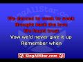 "Remember When" in the style of Alan Jackson presented by All Star Karaoke