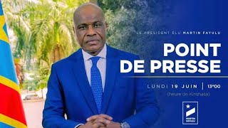 🔴M.FAYULU FACE A LA PRESSE🙆 LAMUKA ET L'ECIDE SE RETIRE DU PROCESSUS ÉLECTORAUX ; Art 64 DÉCLENCHÉ