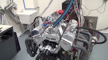 SBC 570HP 383 STROKER ENGINE DYNO RUN FOR DAVID CROWE BY WHITE PERFORMANCE AND MACHINE
