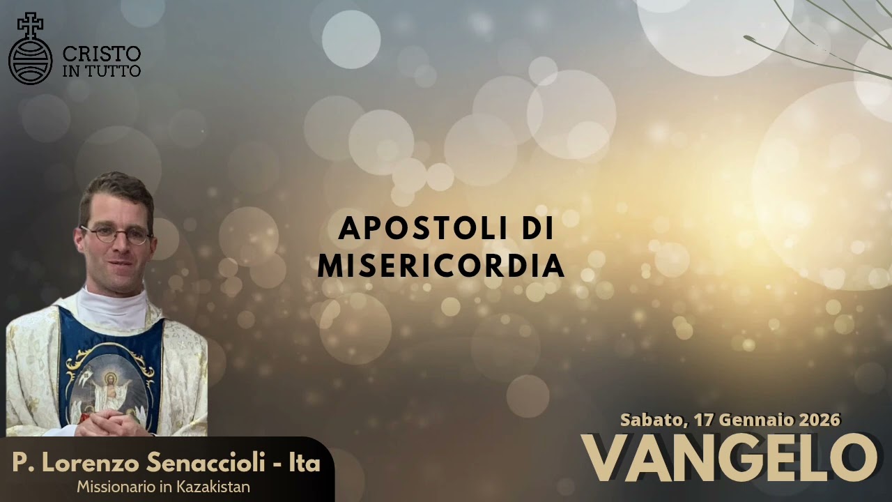 Vangelo, Sabato 17 Gennaio 2026 Secondo Marco Mc2,13-17 Non sono venuto a chiamare i giusti, ma i