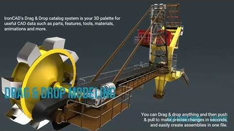 IronCAD’s Drag & Drop Catalog System