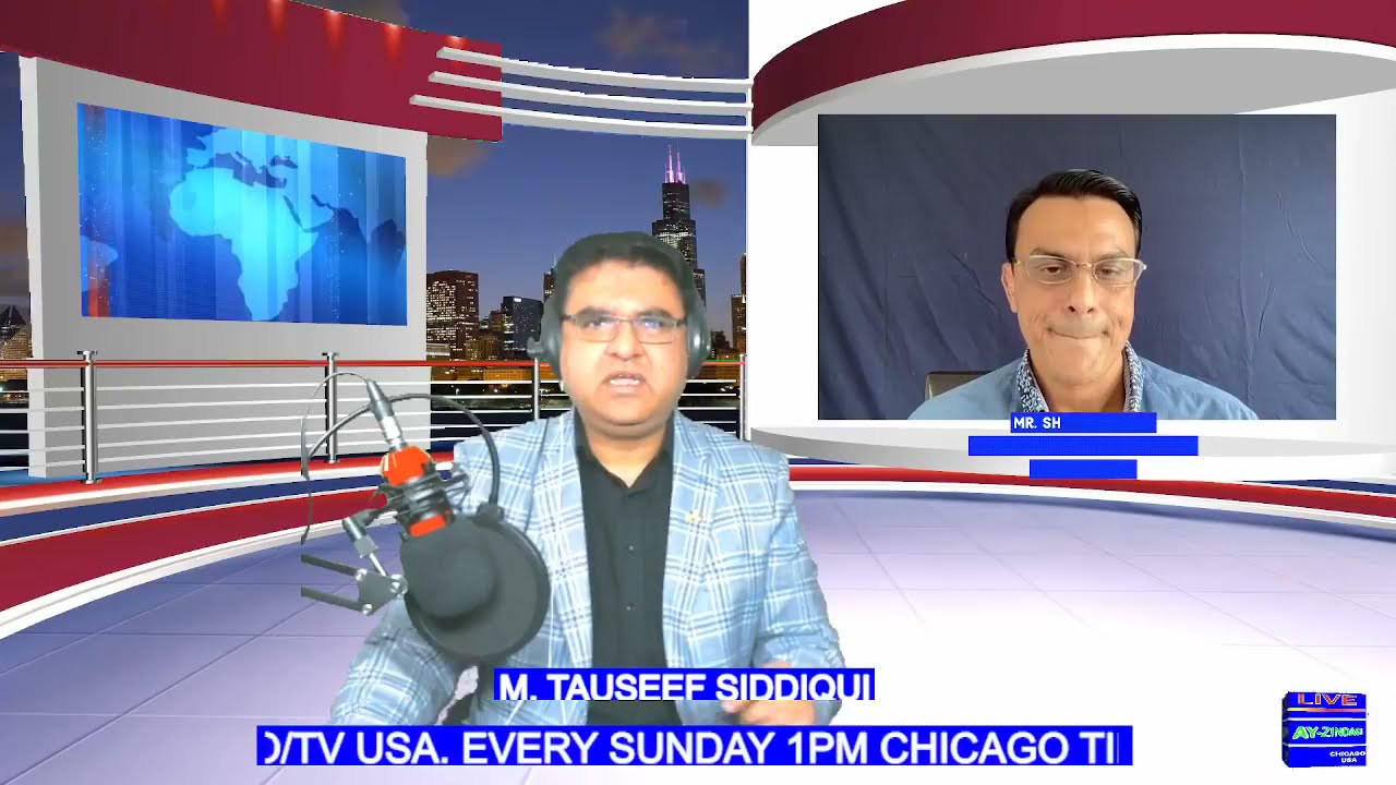 Interview With Mr. Shahid  Farhad (Voice Of Karachi) Ay-Zindagi Radio Web TV Chicago USA 11/21/2021