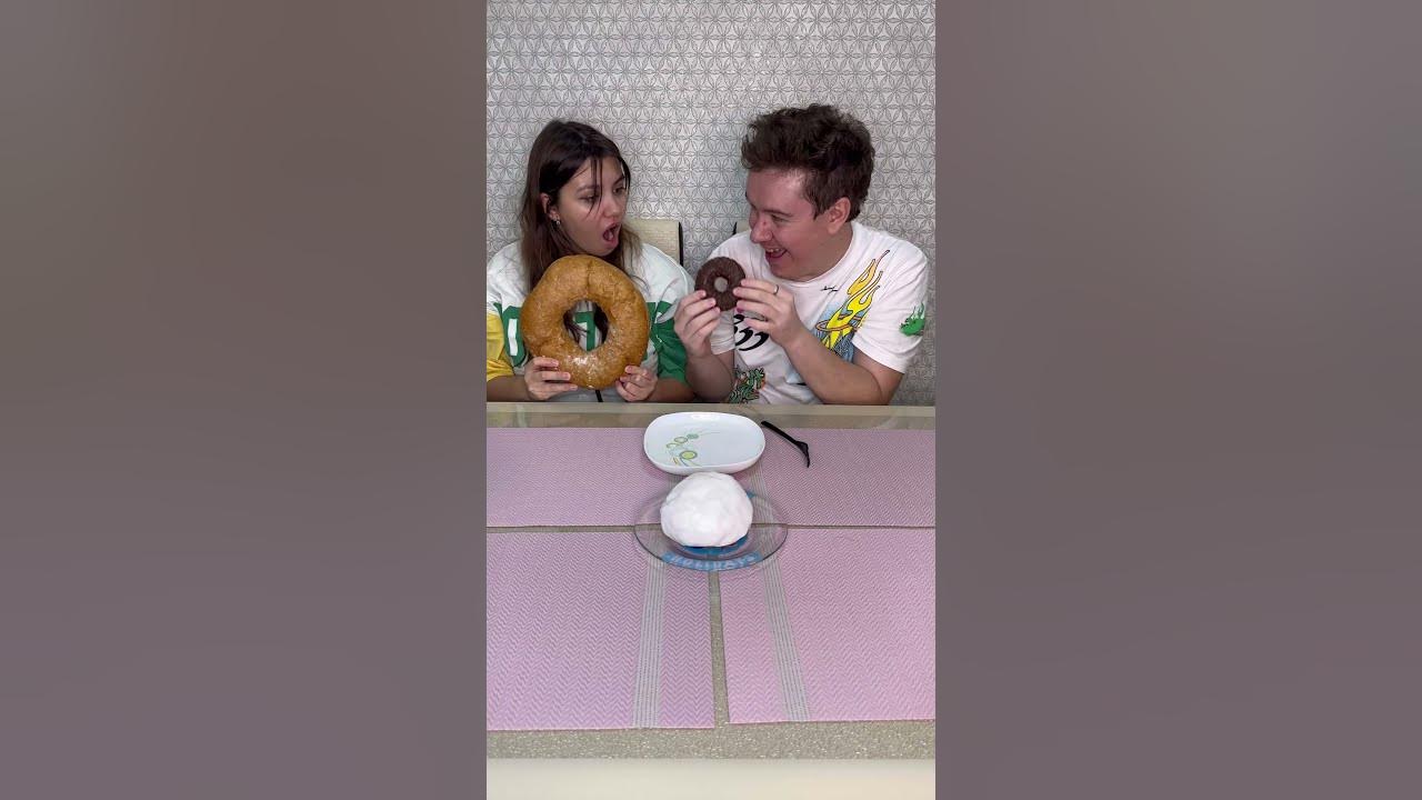 Choose your donut challenge 😂 Was the chocolate donut easy to eat? 🙄 #shorts Best video by Hmelkofm