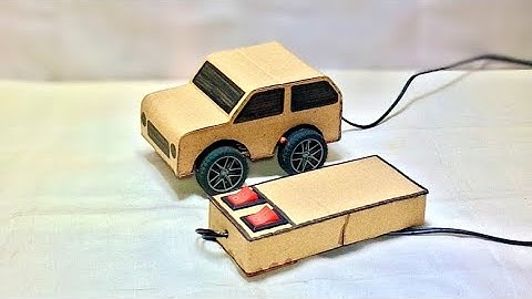 How to make a cardboard  remote control  without dc motor RC car at home 