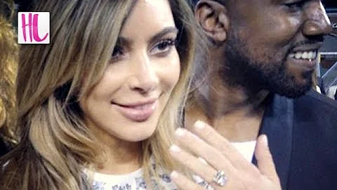 Kanye West Proposes to Kim Kardashian At Baseball Stadium