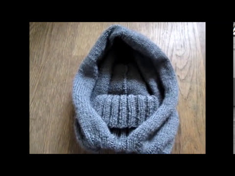 Echarpe-capuche pour enfant au tricot, DIY par Alice Gerfault