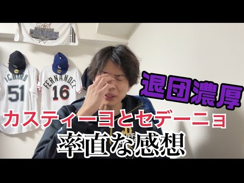 カスティーヨとセデーニョ退団濃厚について率直な感想とプレミア12の打順について
