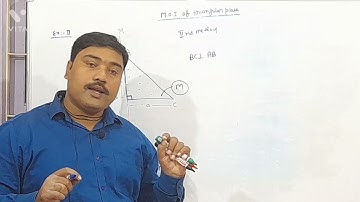 Moment of inertia of Triangular plate about axis passing through side BC  class11th/NEET/JEE/NDA