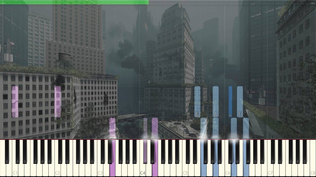 How to play Crysis 2 Main Theme Piano Tutorial - Synthesia