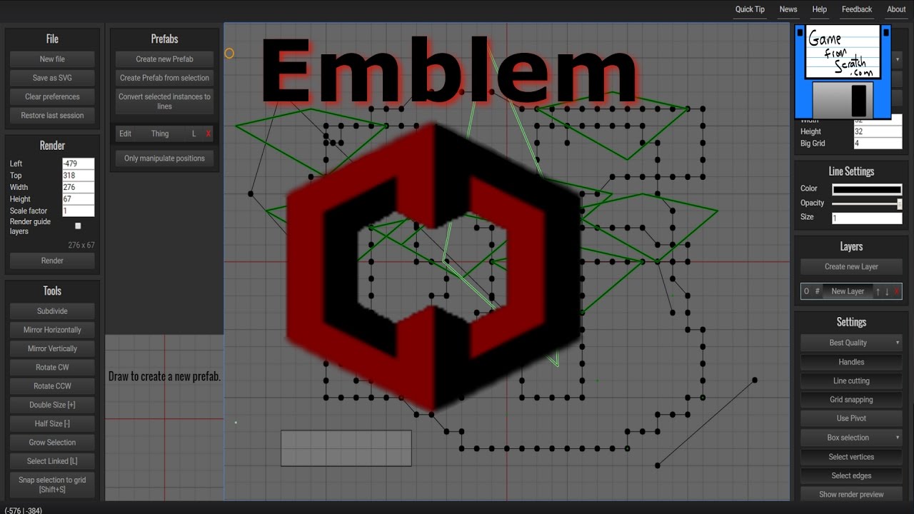 emblem digital graph paper for game design youtube graph paper design software