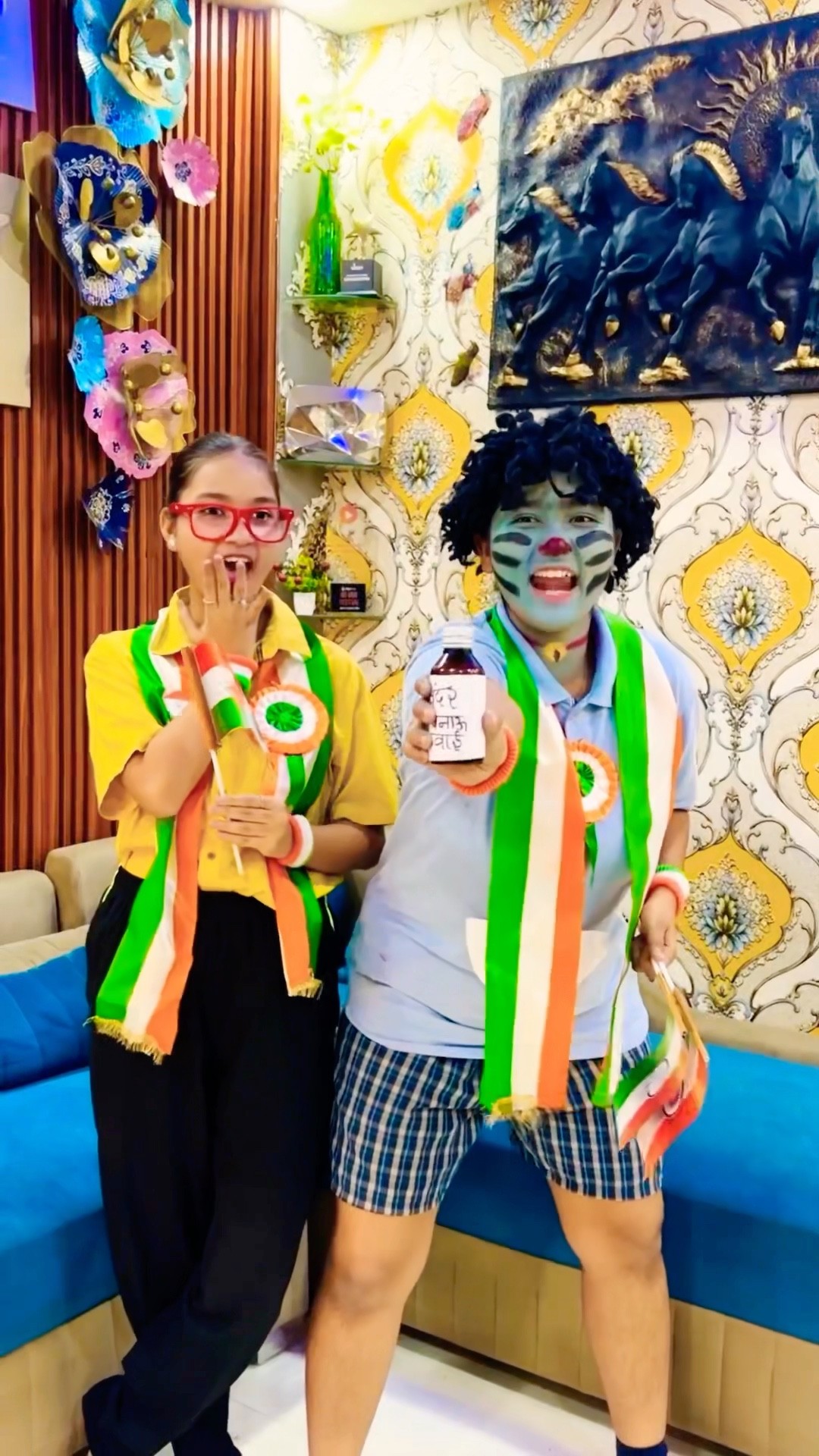 Golu vs Doraemon ?? Republic Day Special Video #republicday #doraemon #shorts
