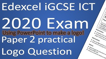 Edexcel iGCSE ICT 2020 Paper 2 Logo Question (no fancy software needed!)