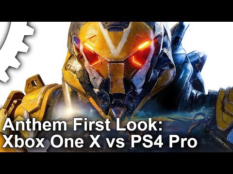 [4K] Anthem Console First Look: Xbox One X/ PS4 Pro Head-To-Head!