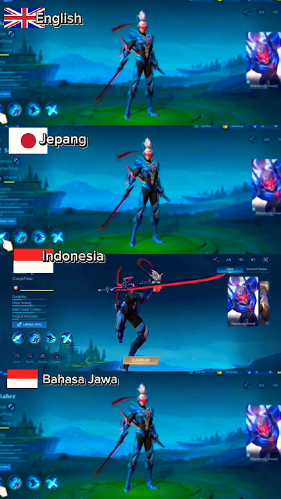 DUBBING SABERR BAHASA JAWA#mlbb #best #mlbbcreatorcamp #mobilelegends #saber