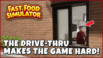THE DRIVE-THRU IS SO STRESSFUL IN FAST FOOD SIMULATOR!!