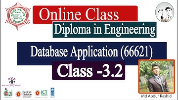 Database Application (66621) Class 3.2 | 2nd CMT Department | Skills Portal Bangladesh | HR Bangla