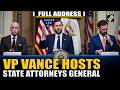 VP hosts state attorneys general at White House fraud task force meeting