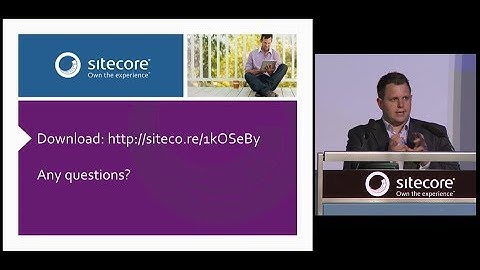 Sitecore Business User Group - May 2014: Anthony Hook - The Sitecore Adaptive Print Studio