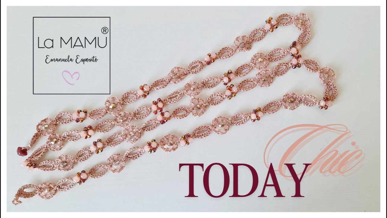TODAY CHIC 🌸🎀LA COLLANA ROMANTICA IN STILE BOHO CHIC AD UNCINETTO🎀